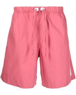 ROMEO HUNTE Shorts Mit Knitteroptik - Pink