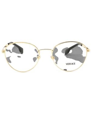 Versace Round-Frame Glasses - White