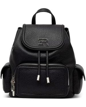 Ermanno Scervino Logo-Patch Backpack - Black