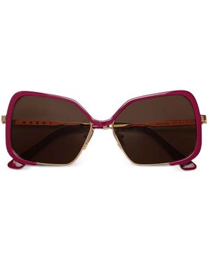 Marni Square-Frame Sunglasses - Brown