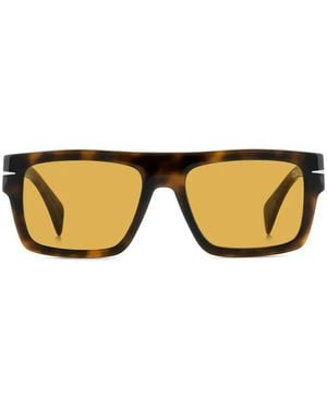 David Beckham Square-Frame Sunglasses - Metallic
