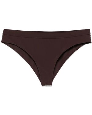 Jil Sander Elasticated-Waistband Bikini Bottoms - Brown