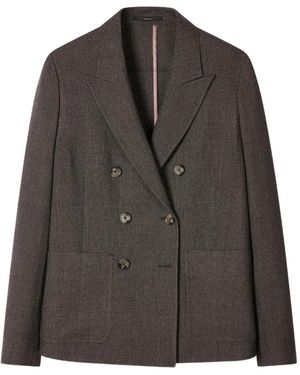 Paul Smith Double-Breasted Blazer - Brown