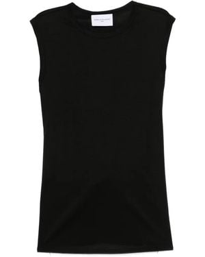 Isabelle Blanche Crew-Neck Top - Black