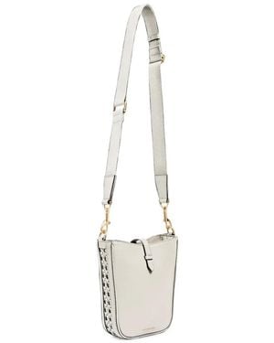 Aviteur Bandolera Gigi Mini Con Detalle Tejido - Blanco