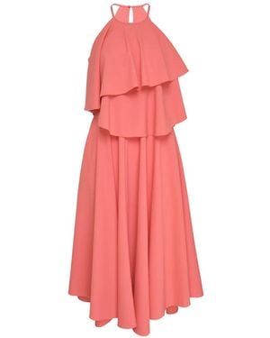 Club21 Collection Veronica Layered Halterneck Dress - Pink