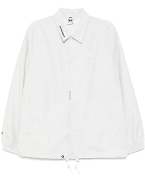 Aape By A Bathing Ape Aapenow Moonface-Logo Jacket - White