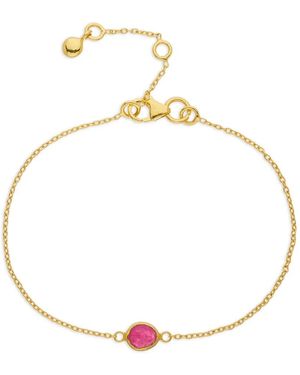 Auree Mini Manhattan Ruby Bracelet - Metallic