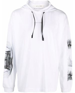 1017 ALYX 9SM X-Ray Print Drawstring Hoodie - White
