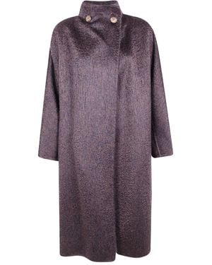 Max Mara "Vinci" Classic Coat - Viola