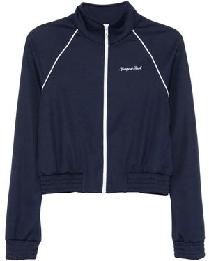 Sporty & Rich Cropped Jacket - Blue