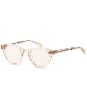 Garrett Leight Audrey Round-Frame Sunglasses - Natural