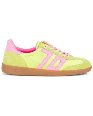 Back 70 Ghost Logo-Patch Trainers - Yellow