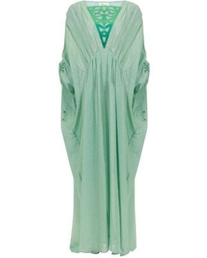 SANA OSMANI Rhodes Cut-Out Maxi Dress - Green