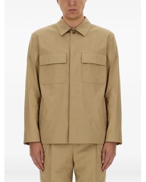 Lardini Flap-Pocket Shirt - Natural