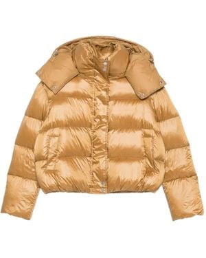 Patrizia Pepe Padded Hooded Jacket - Natural