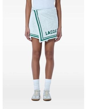 Lacoste Runway Bouclé Mini-Rok - Blauw