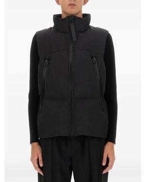 JG1 Zip-Fastening Sleeveless Gilet - Black