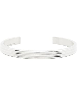 Le Gramme Godron Bracelet - White