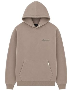 Represent Owners' Club Logo-Print Hoodie - Natural