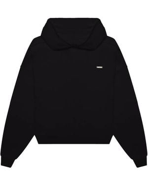 PLACE OF ELMS Logo-Plaque Hoodie - Black
