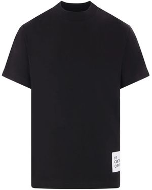 10 Corso Como Logo-Patch Cotton T-Shirt - Black