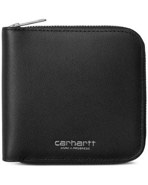 Carhartt Portefeuille Zippé À Logo Imprimé - Black