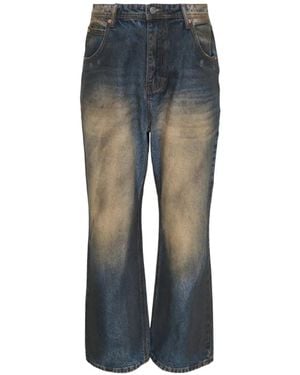 ANDERSSON BELL Coated Wide-Leg Jeans - Blue