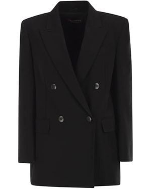 Max Mara Blazer Met Dubbele Rij Knopen - Zwart