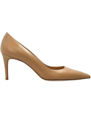 Stuart Weitzman Stuart 75 Pointed-Toe Court Shoes - Natural