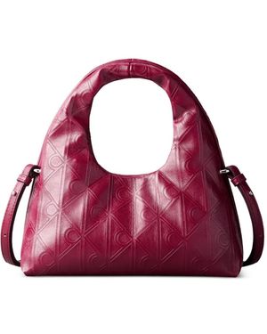 Calvin Klein Sac Porté Épaule À Design Embossé - Purple