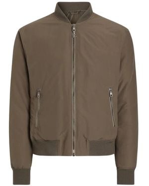 Dolce & Gabbana Padded Canvas Bomber Jacket - Brown
