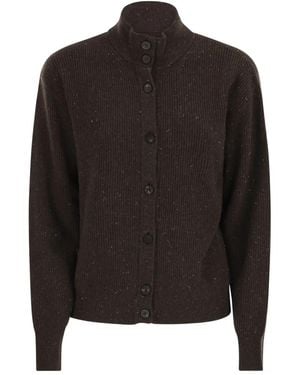 Peserico Cardigan Mit Rollkragen - Schwarz