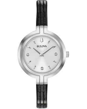 Bulova Rhapsody 30Mm Diamond Watch - White