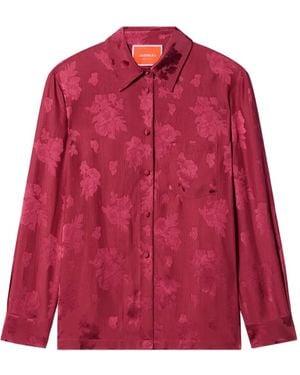 La DoubleJ Floral Pattern Shirt - Red