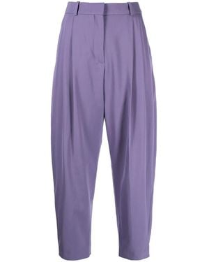 Stella McCartney Stretch-Wool Cropped Trousers - Blue