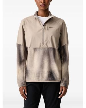Peak Performance Gradient-Effect Half-Zip Top - Natural