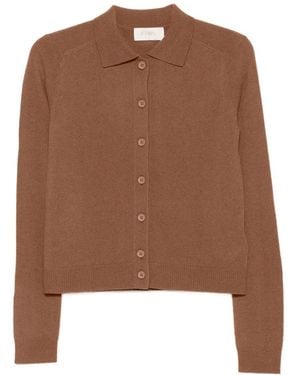 iBlues Cardigan Boutonné À Col Polo - Brown