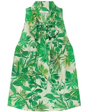Maliparmi Botanical Jungle Halterneck Top - Green