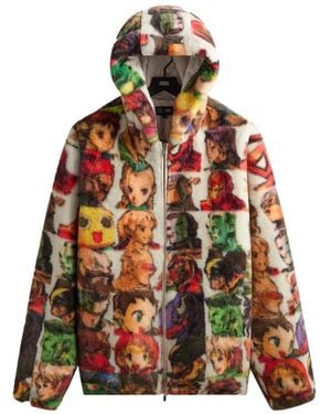 Kith X Marvel Xcapcom Fighter Faux-Fur Hoodie - Red