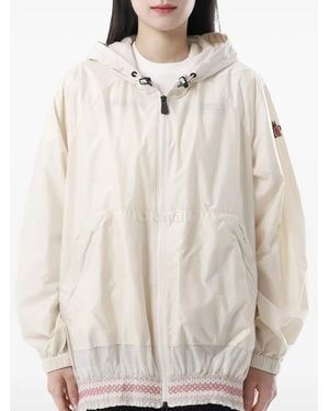 Moncler Impermeabile Con Decorazione - Neutro