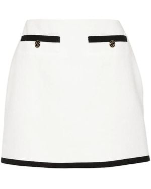 Gucci Cotton Tweed Skirt - White