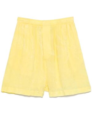 Balenciaga Gekreukte Shorts - Geel