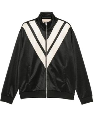 Valentino Garavani V-Embellishment Bomber Jacket - Black