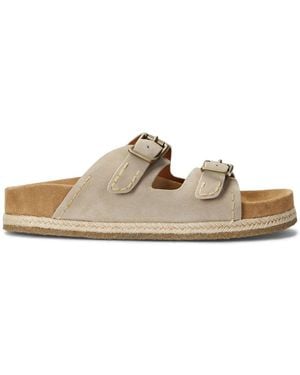 Polo Ralph Lauren Turbach Suede Sandals - White