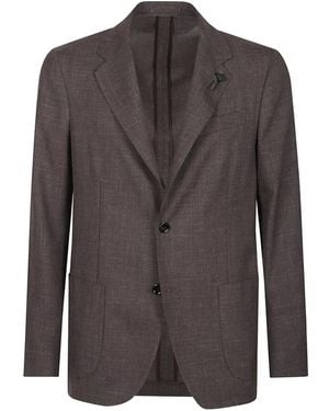 Lardini Buttoned Blazer - Brown