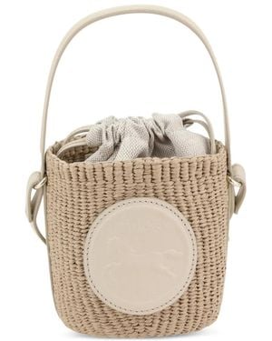 Chloé Mini Horse Medal Beuteltasche - Weiß