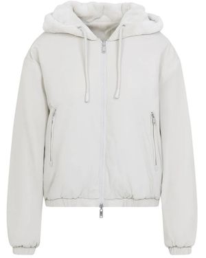 Moose Knuckles Welt-Pocket Hoodie - White