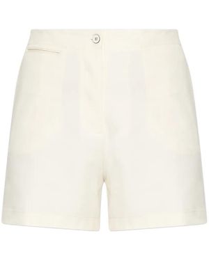 Jil Sander Buttoned Tailored Shorts - White