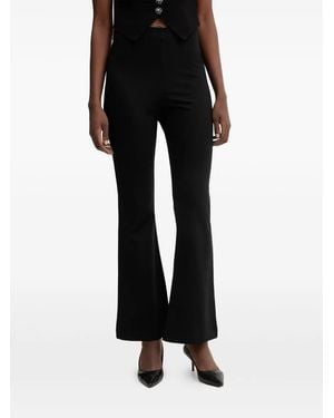 Guess Noel High-Waisted Flared Pants - Black